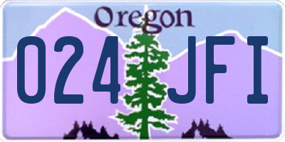 OR license plate 024JFI