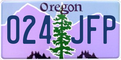 OR license plate 024JFP