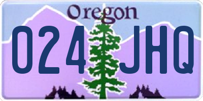 OR license plate 024JHQ