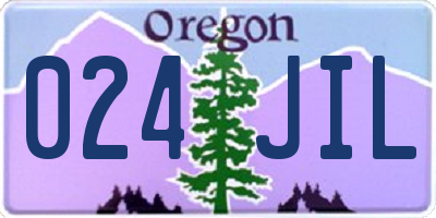 OR license plate 024JIL