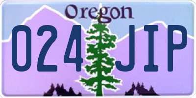 OR license plate 024JIP