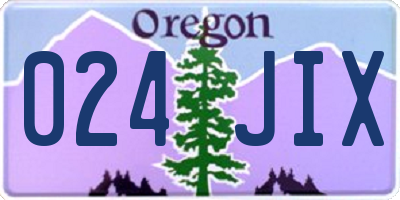 OR license plate 024JIX