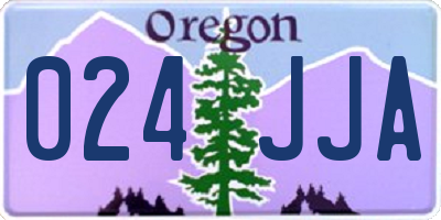 OR license plate 024JJA