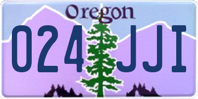 OR license plate 024JJI