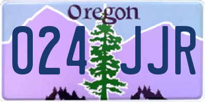 OR license plate 024JJR