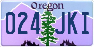 OR license plate 024JKI