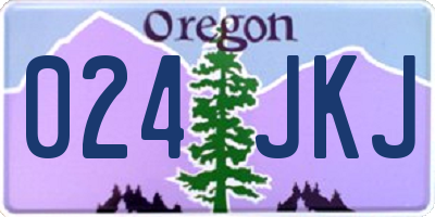 OR license plate 024JKJ