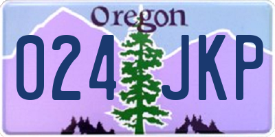 OR license plate 024JKP
