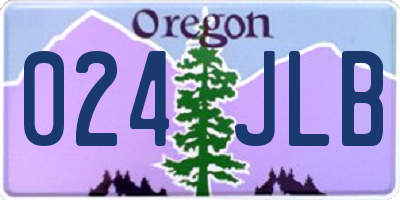 OR license plate 024JLB