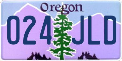 OR license plate 024JLD