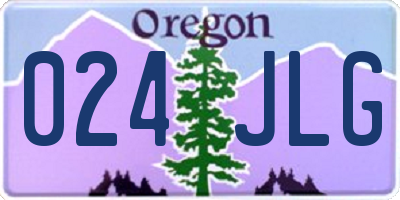 OR license plate 024JLG