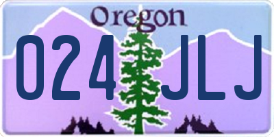 OR license plate 024JLJ