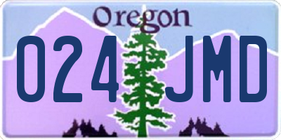 OR license plate 024JMD