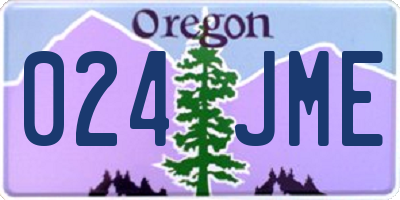 OR license plate 024JME