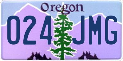 OR license plate 024JMG