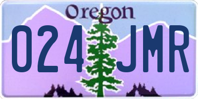 OR license plate 024JMR