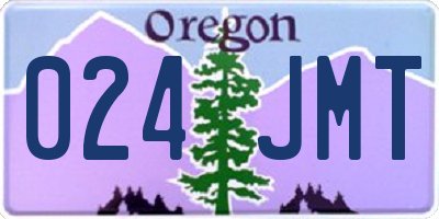 OR license plate 024JMT