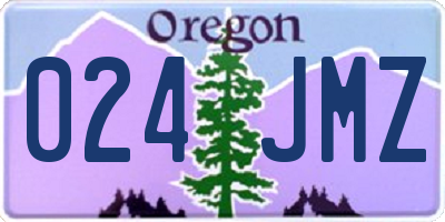 OR license plate 024JMZ