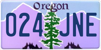OR license plate 024JNE