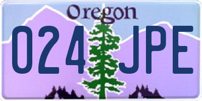 OR license plate 024JPE