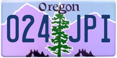OR license plate 024JPI