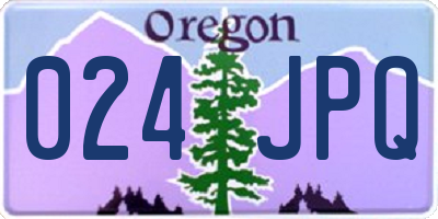 OR license plate 024JPQ