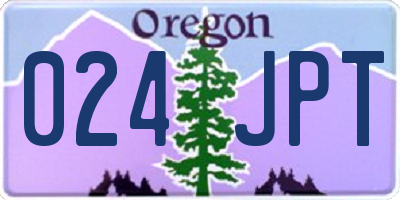 OR license plate 024JPT