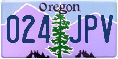 OR license plate 024JPV