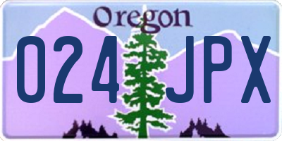 OR license plate 024JPX