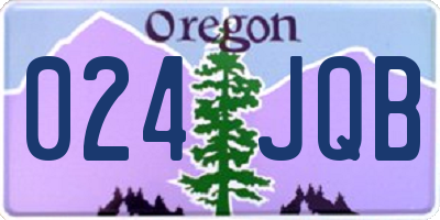 OR license plate 024JQB