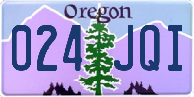 OR license plate 024JQI
