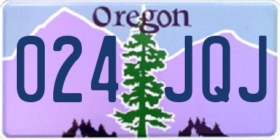 OR license plate 024JQJ