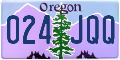 OR license plate 024JQQ