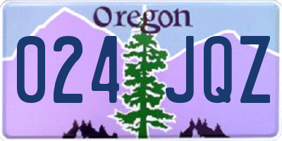 OR license plate 024JQZ