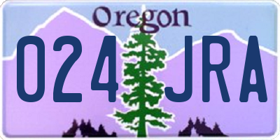 OR license plate 024JRA
