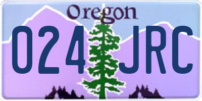 OR license plate 024JRC