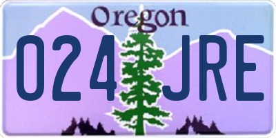 OR license plate 024JRE