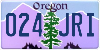 OR license plate 024JRI