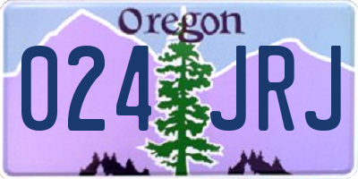 OR license plate 024JRJ