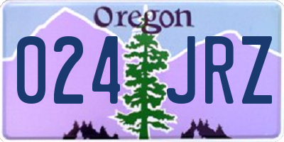OR license plate 024JRZ