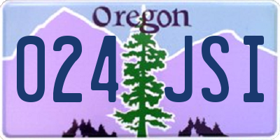 OR license plate 024JSI