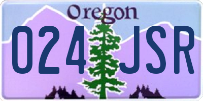 OR license plate 024JSR