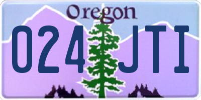 OR license plate 024JTI