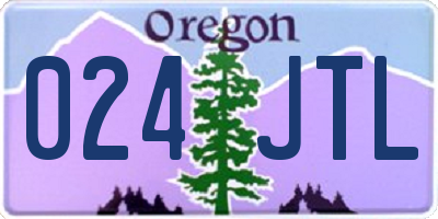OR license plate 024JTL