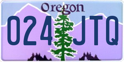 OR license plate 024JTQ