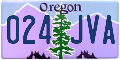 OR license plate 024JVA