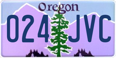 OR license plate 024JVC