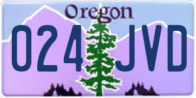 OR license plate 024JVD