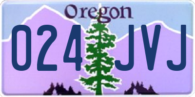 OR license plate 024JVJ