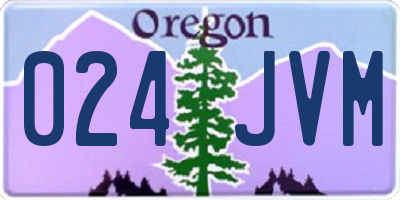 OR license plate 024JVM